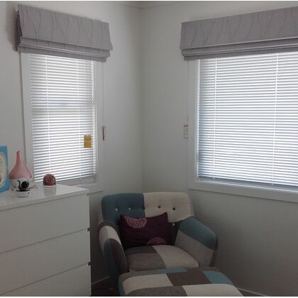 Roman Blinds Neutral and Textured 5
